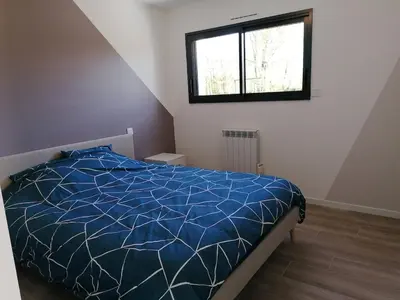 Un ou plusieurs lits dans un hébergement de l'établissement Idéal pour découvrir la Vendée - Calme et confort