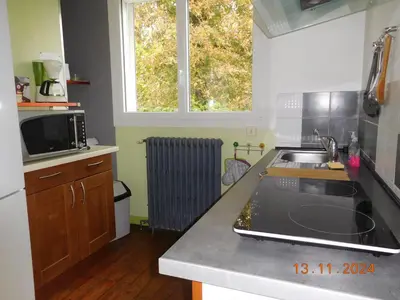 Cuisine ou kitchenette dans l'établissement l'olivier