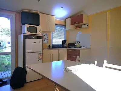Cuisine ou kitchenette dans l'établissement MHome Clim Direct Puy du fou 3chb 6per