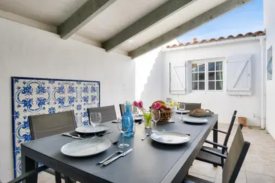 Plan de l'établissement Maison pour 7 à 900m de la plage avec jardin