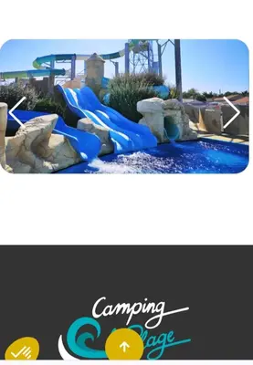 Parc aquatique au sein de le camping ou à proximité