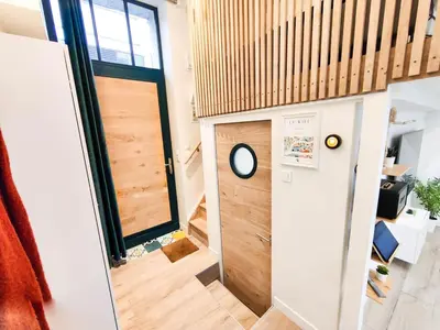 Cuisine ou kitchenette dans l'établissement Hyper-Centre Studio Lekain UnSejourANantes