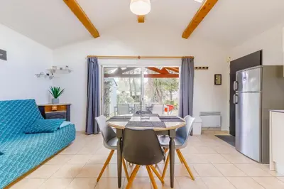 Cuisine ou kitchenette dans l'établissement Le 113 Dunes - Jardin parking proche plage