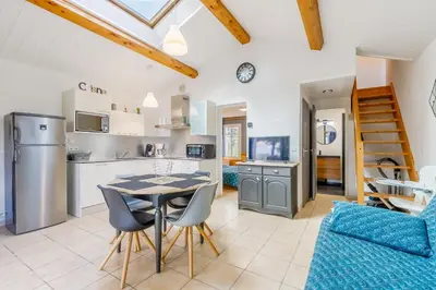Cuisine ou kitchenette dans l'établissement Le 113 Dunes - Jardin parking proche plage