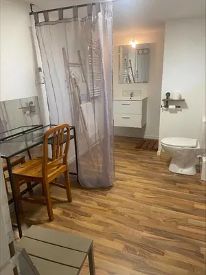 Salle de bains dans l'établissement Studio à la campagne