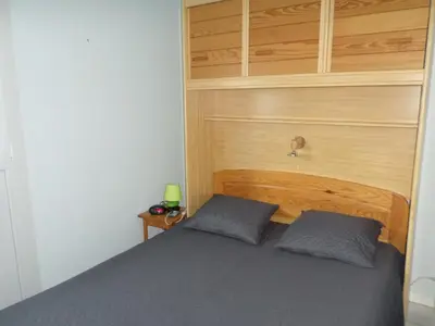 Un ou plusieurs lits dans un hébergement de l'établissement Charmante maison F3 proximité plage