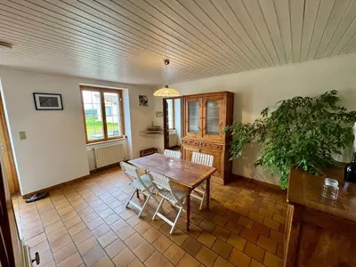 Coin salon dans l'établissement Grande Maison au Calme