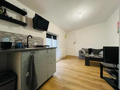 Cuisine ou kitchenette dans l'établissement Casa Central