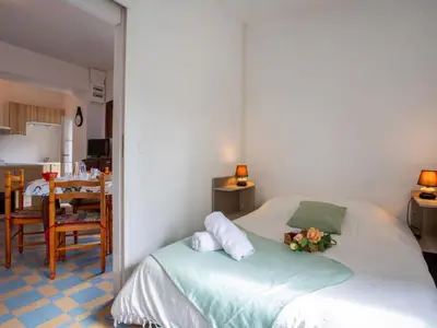 Un ou plusieurs lits dans un hébergement de l'établissement Holiday Home Rose-May by Interhome