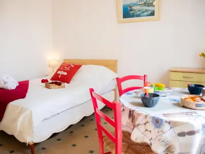 Un ou plusieurs lits dans un hébergement de l'établissement Holiday Home Le Cocon by Interhome