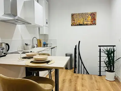 Cuisine ou kitchenette dans l'établissement Casa : Cap' Faid'herbe