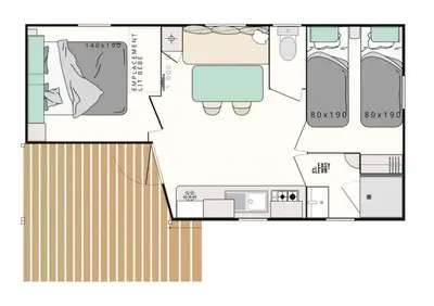 Plan de l'établissement ZEcamping parc aquatique pet friendly club enfant