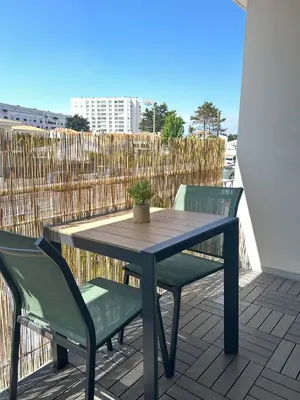 Balcon ou terrasse dans l'établissement Rêve Tropical, Proche plage, place de parking