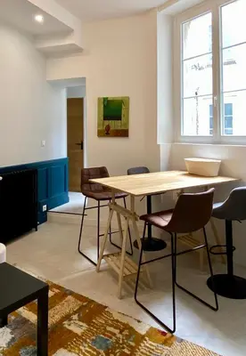 Coin salon dans l'établissement id-home Tour de Bretagne