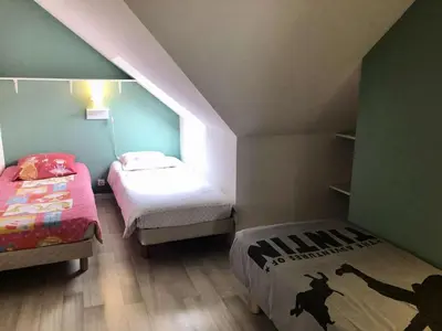 Un ou plusieurs lits dans un hébergement de l'établissement Résidence Le Trimaran - Location de Vacances - PORNICHET - APPARTEMENT QUARTIER BONNE SOURCE MAE-2931