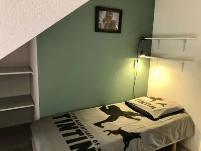 Un ou plusieurs lits dans un hébergement de l'établissement Résidence Le Trimaran - Location de Vacances - PORNICHET - APPARTEMENT QUARTIER BONNE SOURCE MAE-2931