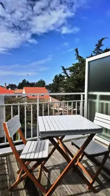 Balcon ou terrasse dans l'établissement Résidence Estelle - PORNICHET - SAINTE MARGUERITE - STUDIO MAE-9711
