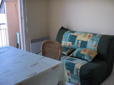 Coin salon dans l'établissement Résidence Alizée A - SAINT MARC SUR MER centre-ville proche Plage MAE-3561