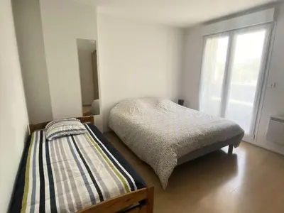 Un ou plusieurs lits dans un hébergement de l'établissement Résidence Arm-54-pornichet - PORNICHET - SAINTE MARGUERITE - MOULIN D'ARGENT MAE-3571