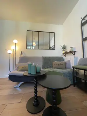 Coin salon dans l'établissement Duplex casa verde