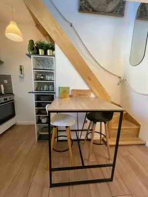 Cuisine ou kitchenette dans l'établissement Duplex casa verde