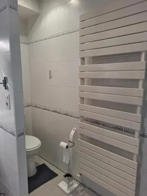 Salle de bains dans l'établissement Chez Isabelle et Bernard