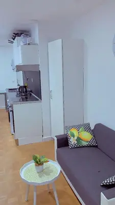 Cuisine ou kitchenette dans l'établissement Manuela Home