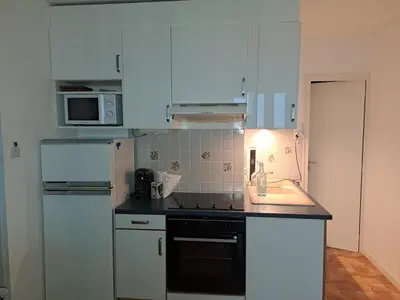 Cuisine ou kitchenette dans l'établissement Dune and sea view T2