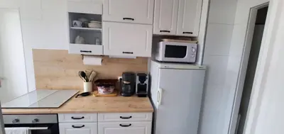 Cuisine ou kitchenette dans l'établissement Mes vacances à la mer
