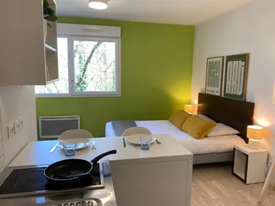 Un ou plusieurs lits dans un hébergement de l'établissement Apparteo Nantes