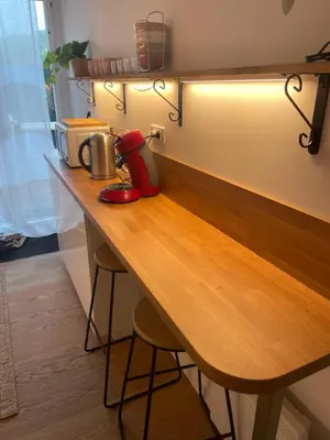 Cuisine ou kitchenette dans l'établissement Logis Cosy plage à pied