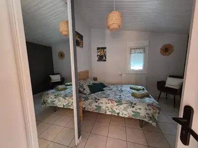 Un ou plusieurs lits dans un hébergement de l'établissement Petite pause campagnarde