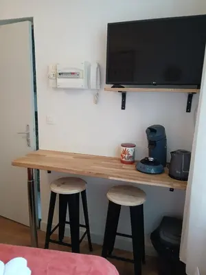 Télévision ou salle de divertissement dans l'établissement STUDIO CENTRE VILLE ANGERS RDC - 2 personnes