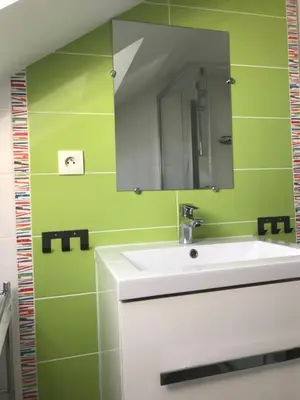 Salle de bains dans l'établissement Les Agapanthes