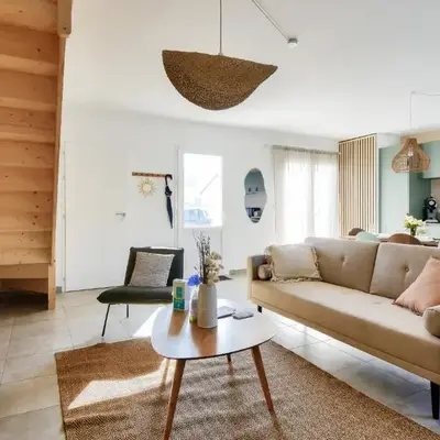 Belle maison pour 8 - 300m de la plage - Terrasse