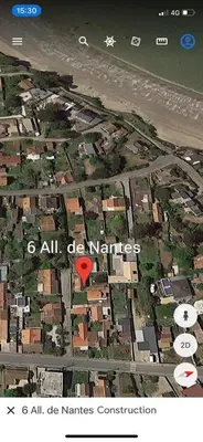 Vue panoramique sur l'établissement Maison avec jardin à 150 m de la plage