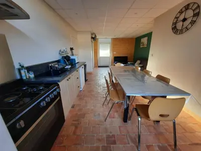 Cuisine ou kitchenette dans l'établissement Gîte de charme à la campagne