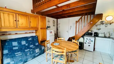 Cuisine ou kitchenette dans l'établissement Le Marin des Vertmarines