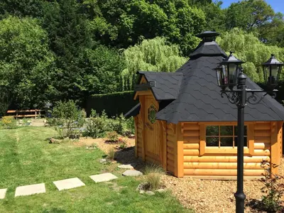 Jardin de l'établissement Les Roulottes De La Basse Maunerie