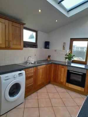Cuisine ou kitchenette dans l'établissement Rural Country Retreat