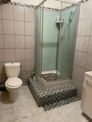 Salle de bains dans l'établissement Grange