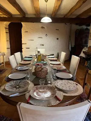 Coin salon dans l'établissement Le Moulin de Bel Air