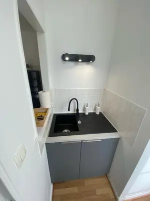Cuisine ou kitchenette dans l'établissement T2 - Cocon Coeur d'Angers - 4 personnes