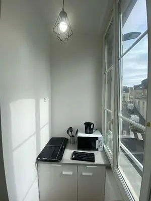 Cuisine ou kitchenette dans l'établissement T2 - Cocon Coeur d'Angers - 4 personnes