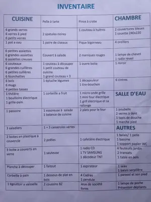Plan de l'établissement KER MARY appartement lumineux 50 mètres de la plage
