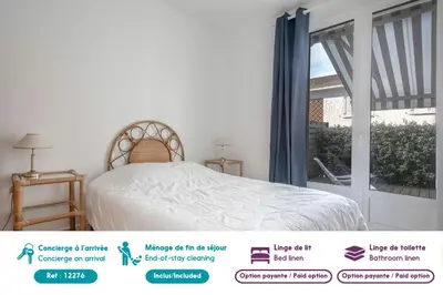 Un ou plusieurs lits dans un hébergement de l'établissement 20m de la mer - Terrasse - Appartement pour 6