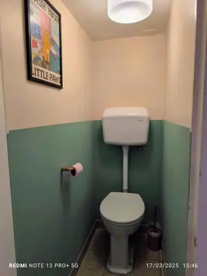 Salle de bains dans l'établissement Le Gîte du Cerisier - 8 personnes - 20mn du Parc