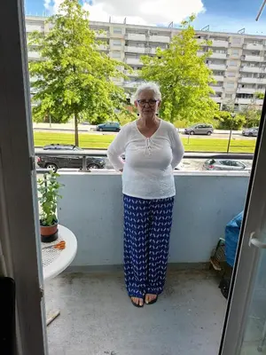 Balcon ou terrasse dans l'établissement Chambre unique tranquillité