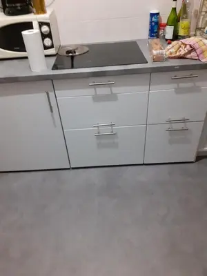 Cuisine ou kitchenette dans l'établissement Chambre unique tranquillité