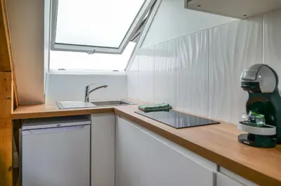 Cuisine ou kitchenette dans l'établissement Appartement très lumineux - vue sur la ville - 4 personnes